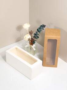 20 个，8x8x20cm 纸盒带观察窗，蜡烛包装盒适用于酒杯礼品盒，DIY 礼品盒适用于婚礼新娘派对礼物 - 20pcs-8x8x20cm - 查看 7