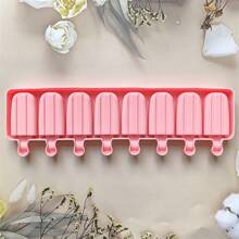 1 件硅胶冰棒模具，8 腔冰棒制作器，DIY 冰棒模具，适用于自制冰棒和冰棒 - 彩色 - 查看 6