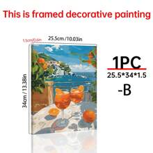 1pc Aperol Spritz Cinque Terre Cocktail Canvas Posters, Travel Posters, Bar Cart Decorations, Colorful Cocktail Art, Alcohol Gifts, Can Hang Modern Bar Wall Art Suitable For Living Room Bedroom Kitchen Coastal Decor Coastal Decor Beach Decor - Multicolor - View 13