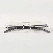 超轻一体式老花镜，透明镜片，防眼疲劳，男女通用设计 - 白色 - 查看 6