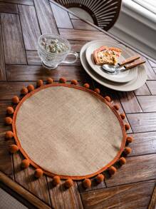 1 pezzo Runner da tavolo da cucina decorato pompon tavolo moderno tessuto per tavolo da pranzo da cucina