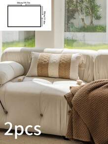 1pc Fashionable Minimalist Home Decor Pillowcase - Multicolor - View 19