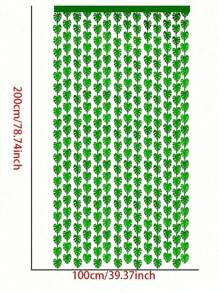 Decoraciones de fiesta tropical de Hawái Guirnalda de hojas de palma verdes de 3.3X6.6 pies, cortinas con flecos de lámina, fondos de escenario con hojas de palma y flecos de lámina, pancarta ideal para fiestas de cumpleaños, luau y de la selva y dinosaurios, perfecta para fiestas de playa y piscina de verano, hawaianas