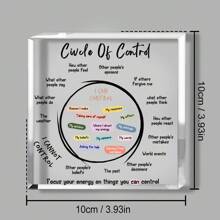 平静角落亚克力桌牌 - 送给女性、辅导员和心理学学生的完美心理健康礼物 - 非常适合治疗办公室、教室装饰、圣诞节 - transparent - 查看 8