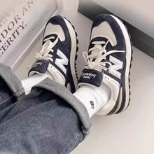 New Balance NB 574LG 系列复古跑鞋，休闲运动鞋，男女通用 - 藏蓝色 - 查看 2