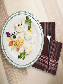 12 件男士手帕 - 柔软优雅的几何格子图案，百搭颜色适合婚礼、舞会、派对、父亲节、圣帕特里克节礼物、所有季节 - 彩色 - 查看 4