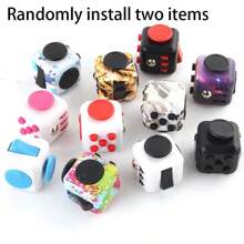 新款减压骰子手柄骰子释放玩具缓解压力材质光滑手感舒适轻松缓解压力成人坐立不安玩具指尖无限减压骰子（部分渲染颜色随机） - 彩色 - 查看 17