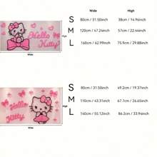 Sanrio 1PC Sanrio 3D Acrylic Wall Decal - Pink 3D Hello Kitty, Big Ear Dog Bedroom Decor, Anime Theme Wall Sticker For Room, Living Room, Bedroom Or Living Space, Cute Cartoon Design With Heart Shaped Embellishment, Hello Kitty Room Decor