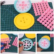 1 Set Of 26 Alphabet & Number Flexible Letter Stamp Mold, DIY Clay Polymer Shaping & Decorative Tool - White - View 4