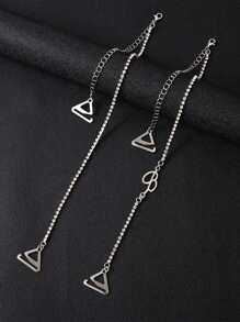 2 szt. damskie ozdobne ramiączka biustonosza ze strasami, modne seksowne odsłonięte ramiączka