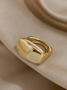 1 stuk elegante geometrische ring met bloemblaadjes, hypoallergeen en aanslagbestendig roestvrij staal, stapelbare sieraden voor vrouwen en koppels, zomerstrand/reizen/dagelijkse benodigdheden, perfect cadeau voor Moederdag/Valentijnsdag/Kerstmis/verjaardag (cadeaus voor vriendin/moeder)