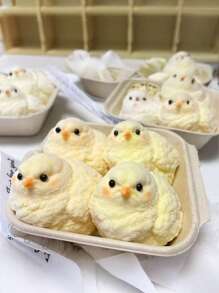 1/2/3/5个装可爱减压仿真小鸡,柔软回弹挤压玩具,缓解压力和焦虑,粘性指尖玩具,适合儿童和成人,抗压手部玩具,可爱小玩意,Taba Squishy,趣味可爱礼物,节日礼物,生日礼物,复活节礼物,万圣节礼物 - 彩色 - 查看 7