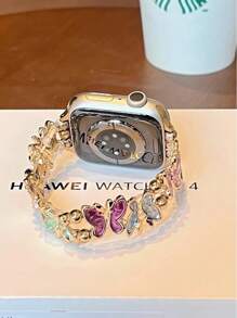 New Elegant Butterfly Strap Compatible With 38/40/41/42/44/45/49mm Compatible With Apple Watch Strap Ultra/Se/8/7/5/4/3/2/1