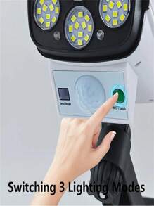 Acabamento em Metal Polido Semi Embutido Controlado por Controle Remoto Destacável, Lampada Solar Alimentada por Bateria de Lítio 800 mAh, Abajur de Polipropileno, Sensor de Movimento Sem Fio Holofotes para Área Externa 2000 Lumens 77 LEDs Holofote com Controle Remoto para Varanda, Jardim, Pátio, Entrada de Veículos