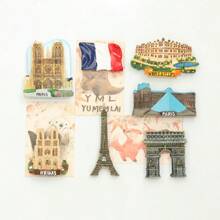 Bộ 7 nam châm tủ lạnh, hình các địa danh nổi tiếng của Pháp - Bảo tàng Louvre, Khải Hoàn Môn, Tháp Eiffel, Nhà thờ, Cung điện Versailles, quà lưu niệm du lịch, trang trí tủ lạnh, trang trí nhà bếp, quà tặng ngày lễ, quà tặng Pháp. - Nhiều màu - Xem 18