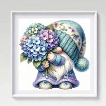 5D Diamond Painting Kit - Colorful Gnome Design, Round Acrylic Diamonds, Frameless Art Craft Set For Wall Decor, Perfect Surprise Gift - Multicolor - View 5