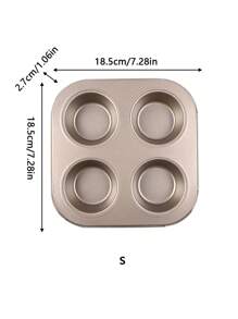 1 件装 4/6/12 腔小蛋糕模具烤盘不粘松饼盘迷你纸杯蛋糕盘套装松饼盘烘焙迷你芝士蛋糕盘厨房小工具烘焙用品 - 彩色 - 查看 11