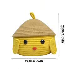 Sanrio 1 pezzo Scatola di immagazzinaggio per cani budino, cesto di immagazzinaggio da scrivania per snack, oggetti vari, cosmetici, con coperchio, cestino decorativo per la casa
