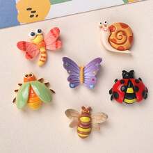 12pcs/6pcs, Fridge Magnets, Cartoon Flower Insect Fridge Magnets, Cute Decorative Magnets, Personalized Fridge Magnets For Kitchen Office Whiteboard Storage Cabinet And Dishwasher, Kitchen Decor, Home Decor, Mother's Day Gift - Multicolor - View 4