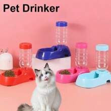 4件套宠物自动饮水和食物碗分配器，PP塑料水碗，猫狗喂食盘套装 - 彩色 - 查看 6