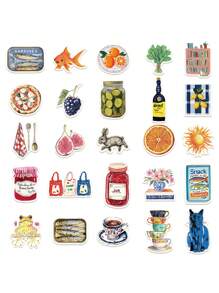 50pcs Vintage Mediterranean Style Art Stickers For Laptop Luggage Skateboard Guitar Decoration,School Supplies,Back To School