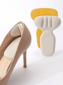1/2/4 Pairs Heel Grips Liner Cushions Inserts For Loose Shoes, Insole, Heel Pads Snugs For Shoe Too Big Men Women, Filler Improved Shoe Fit And Comfort, Prevent Heel Slip And Blister For Women High Heels Women Pumps And Men Sneakers Shoes, Shoes And Boots Accessories Supplies (Beige)