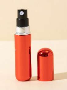 1pc Custom Engraved Wording Perfume Pour Bottle, Refillable Pump Atomizer, Birthday, Personalized Gift, Wedding Souvenir Travel Refill Container With Aluminum Case, Perfume Bottle