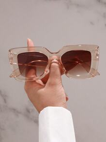 全新复古色调基础款完美优雅 1/4 件圆形塑料和金属全框时尚眼镜，适合女性家庭出游、热带海滩度假、街头摄影时尚配饰