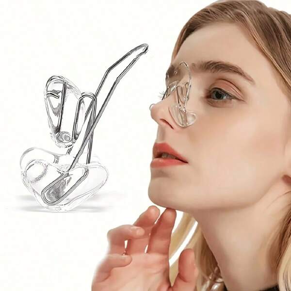 1pc/2pcs/3pcs/4pcs/5pcs Transparent Double-Headed Nose Clip, Made Of Soft Silicone Material, Conform To Nasal Contour, Easily Achieve Refined Nose Shaping, Suitable For Daily Makeup, Dating Outings, Quickly Create Stereoscopic Beautiful Nose, Effectively Improve Nose Shape. Applicable For Photo-Taking, Makeup, Let You Have The Desired Exquisite Beautiful Nose Anytime Anywhere, Holiday Gift, Birthday Gift, Perfect Gift For Couple, Family, Friends, Wife