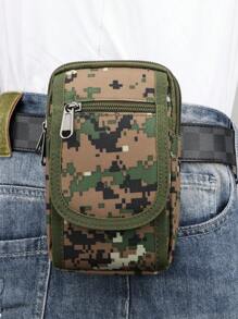 1pc Multi-Functional Crossbody Fanny Pack, Outdoor Sports Smartphone Small Waist Bag, Tactical Sling Pouch, Can Be Worn As Crossbody Or Waist Bag, Ideal Gift For Friends And Family. Product Size: 18cm*10cm*4cm - Multicolor - View 10