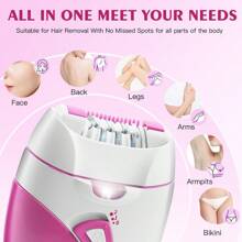 Hatteker Hatteker 1pc Women's Underarm Hair Removal Device Electric Epilator Lady'S Hair Remove Machine