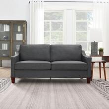 73'' Comfy Small Couches For Living Room Grey 3 Seater Sofa Couch Mid Century Modern Sofa Furniture Couches For Small Spaces, Bedroom, Apartment, Dorm, Office, Studio (Linen, Grey) - Grey - View 2