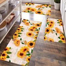 1 cái, Trang trí nhà cửa, Thảm trải sàn nhà bếp - Thảm nhà bếp hiện đại họa tiết hoa, Thảm lông chống trượt, Thích hợp cho bồn rửa, phòng ngủ, phòng khách, khu vực ăn uống - Dễ vệ sinh, Thích hợp cho trang trí nhà trong nhà và ngoài trời - FUCFD155 - Xem 7
