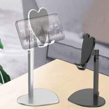 Supporto telescopico a forma di cuore per telefoni cellulari, multifunzionale da tavolo, ideale per guardare serie TV e live streaming, supporto a forma di cuore compatibile con iPad