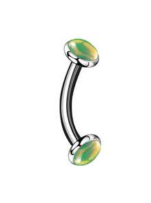 1pc Gradient Colorful Stainless Steel Tragus Earring, Suitable For Daily Wear