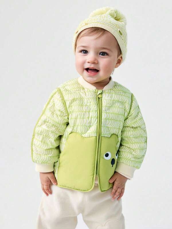 Balabala Chaqueta de plumón ligera para niños y niñas bebés, con un diseño lindo y divertido para el invierno 2024