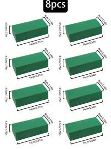 10 قطعة/8 قطعة/1 قطعة/2 قطعة/4 قطعة/6 قطعة قوالب رغوية خضراء للزهور 5.51 بوصة * 3.14 بوصة * 1.77 بوصة، للأزهار الرطبة والجافة لترتيب الزهور وديكور النباتات والأشغال اليدوية، الربيع الترتيب الزهري والأشغال اليدوية، الأركان متهدمة قليلاً، الرجاء عدم التقاط صور إذا كنت لا ترغب بذلك، سيكون حجم الخطأ حوالي 0.5 سم - مستطيل - مشاهدة 19