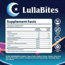 LullaBites Natural Sleep Gummies - 30 Servings -Sweet Strawberry Stars (Melatonin Free) - 預設 - 查看 5
