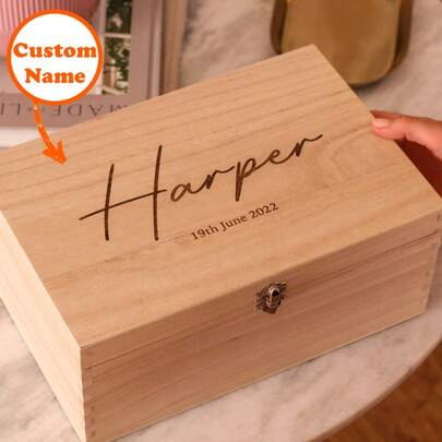 Personalised Birthday Keepsake Gift Box For Girl And Boy, Keepsake Box, Personalised Keepsake Box, Baby Keepsake Memory Box, Kids Gift