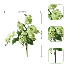 3PCS Artificial Magnolia Flowers Fake Flower Bouquet With Magnolia And Green Leaves Fake Silk Floral Arrangement For Wedding Home Table Vase Party Spring Decor