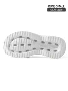 女士厚底挤压感拖鞋，EVA 时尚户外沙滩凉鞋，夏季高跟拖鞋 - 白色 - 查看 6