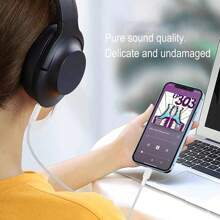 1 个 Lightning 转 3.5 毫米耳机音频转换器适配器兼容 14/13/12/11/XS/XR/X/8/7 和所有 Lightning 设备，适用于车载耳机延长线 Nan MFi 认证 - 白色 - 查看 4