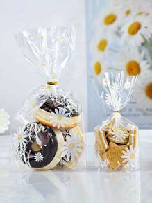 50 件雏菊花糖果袋 - 透明饼干烘焙包装袋 - 婚礼、生日、派对礼物 - 包装用品、DIY 礼品包装用品、派对用品、节日用品 - 彩色 - 查看 4