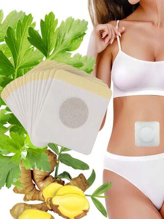 50/25/10/5 包艾草贴，草药肚脐贴，天然草药暖身贴，可缓解压力、疲劳、调理脾胃、祛湿，艾草舒适贴，具有舒缓香气 - 灵活的粘合设计，让关节和肌肉舒适 - 透气且无刺激，为活跃的生活方式提供暂时的温暖，中医