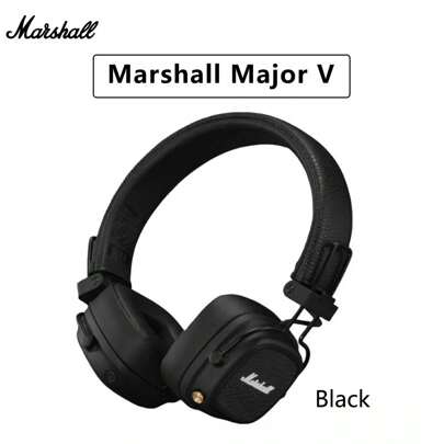  Marshall Major V 5 无线蓝牙耳机经典耳机重低音可折叠流行摇滚复古音乐耳机原装