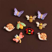12pcs/6pcs, Fridge Magnets, Cartoon Flower Insect Fridge Magnets, Cute Decorative Magnets, Personalized Fridge Magnets For Kitchen Office Whiteboard Storage Cabinet And Dishwasher, Kitchen Decor, Home Decor, Mother's Day Gift - Multicolor - View 3