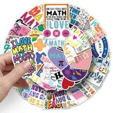 50 szt. naklejek matematycznych na butelkę z wodą, laptopa, Hydro Flasks, etui na telefon, album ze zdjęciami, skuter, rower, prezenty świąteczne