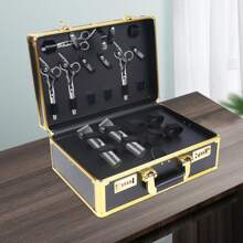 Eatssode Borsa da parrucchiere, custodia da viaggio portatile per attrezzi da barbiere, organizer per attrezzi da parrucchiere per tagliacapelli, trimmer, forbici