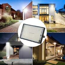 200W Outdoor LED Floodlight, Weatherproof, High Brightness White LED Floodlight, Light For Garden, Patio, Street Light. Mountable (Direct Connection). (200 Watts) - Black - View 5