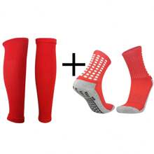 2pcs/Set Knee-High Professional Soccer Socks, Lightweight Breathable Terry Lining & Non-Slip Grip - Multicolor - View 6